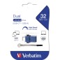 Verbatim Clé USB à double connectique de type C/USB 3.0 32 Go