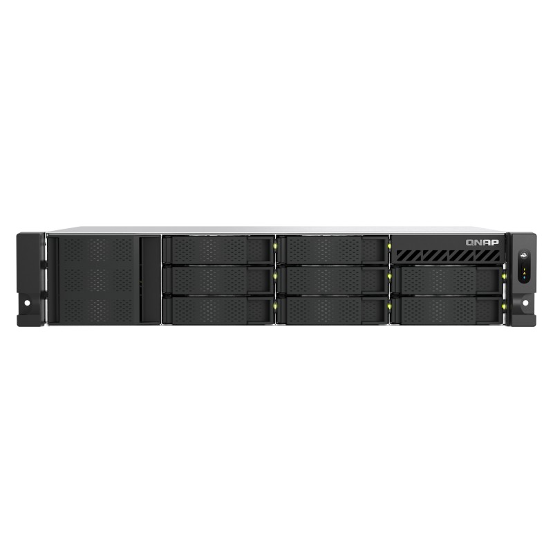 QNAP TS-855EU-8G serveur de stockage NAS Rack (2 U) Intel Atom® C5125 8 Go DDR4 0 To QuTS hero Noir