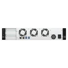QNAP TS-855EU-8G serveur de stockage NAS Rack (2 U) Intel Atom® C5125 8 Go DDR4 0 To QuTS hero Noir