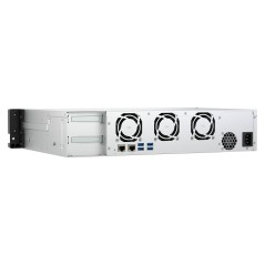 QNAP TS-855EU-8G serveur de stockage NAS Rack (2 U) Intel Atom® C5125 8 Go DDR4 0 To QuTS hero Noir
