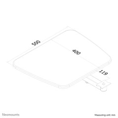Neomounts PLASMA-ME-SHELF Etagère pour multimédia