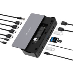 Verbatim CDS-15S Avec fil USB 3.2 Gen 1 (3.1 Gen 1) Type-C Noir, Gris