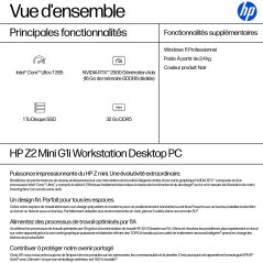 HP Z2 G1i Intel Core Ultra 7 265 32 Go DDR5-SDRAM 1 To SSD NVIDIA RTX 2000 Ada Windows 11 Pro Mini PC Station de travail AI