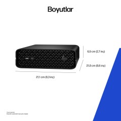 HP Z2 G1i Intel Core Ultra 7 265 32 Go DDR5-SDRAM 1 To SSD NVIDIA RTX 2000 Ada Windows 11 Pro Mini PC Station de travail AI