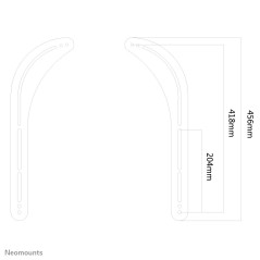 Neomounts NS-SB100 Support pour barre de son Sonos - max 15 kg - installation de l'écran