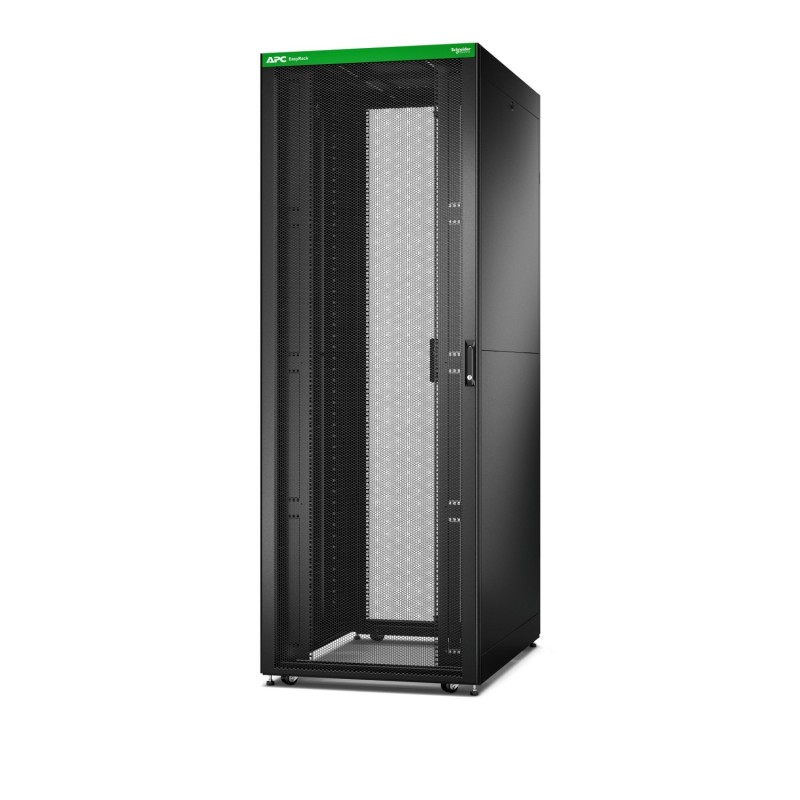 APC Baie EasyRack 800mm/48U/1200mm avec toit, panneau latéral, roulettes, noir APC Baie EasyRack 800mm/48U/1200mm avec toit, panneau latéral, roulettes, noir