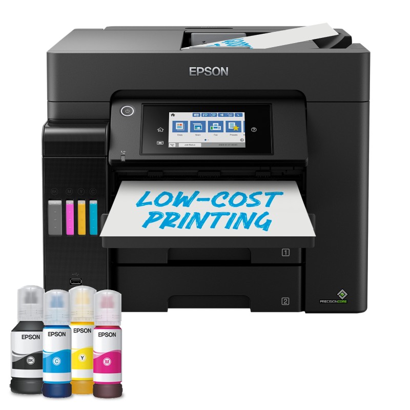 Epson EcoTank ET-5855 Jet d'encre A4 4800 x 2400 DPI 25 ppm Wifi Epson EcoTank ET-5855 Jet d'encre A4 4800 x 2400 DPI 25 ppm Wifi