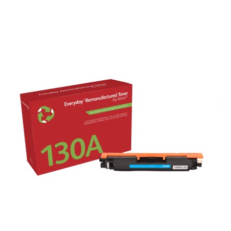 Toner remanufacturé Cyan Everyday™ de Xerox compatible avec HP 130A (CF351A), Capacité standard