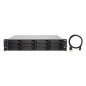 QNAP TL-R1200C-RP Boîtier de disques de stockage Boîtier disque dur/SSD Noir, Gris 2.5/3.5"