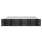 QNAP TL-R1200C-RP Boîtier de disques de stockage Boîtier disque dur/SSD Noir, Gris 2.5/3.5"