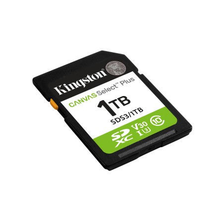 Kingston Technology 1 To SDXC Canvas Select Plus Gen3 150 Mo/s C10 UHS-I U3 V30