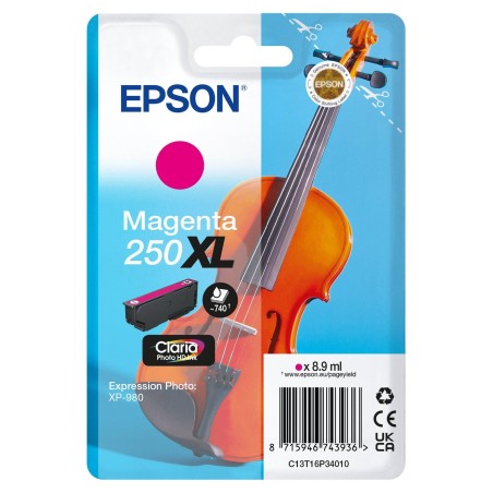 Epson 250XL Violin Claria Photo HD cartouche d'encre 1 pièce(s) Original Rendement élevé (XL) Magenta