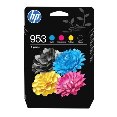 HP 953 Pack de 4 cartouches d'encre Noir Cyan Magenta Jaune authentiques