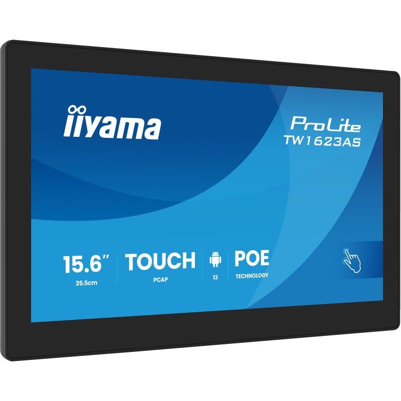 iiyama TW1623AS-B3P écran plat de PC 39,6 cm (15.6") 1920 x 1080 pixels Full HD LED Écran tactile Noir