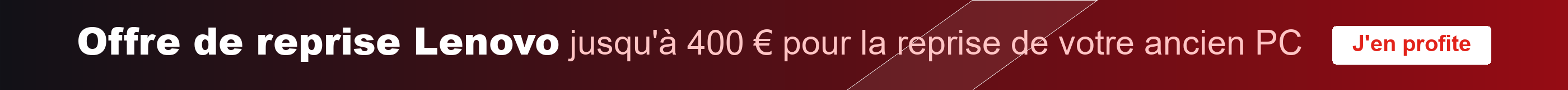 Offre de reprise Lenovo : jusqu'à 400 € pour votre ancien PC — voir les modèles éligibles